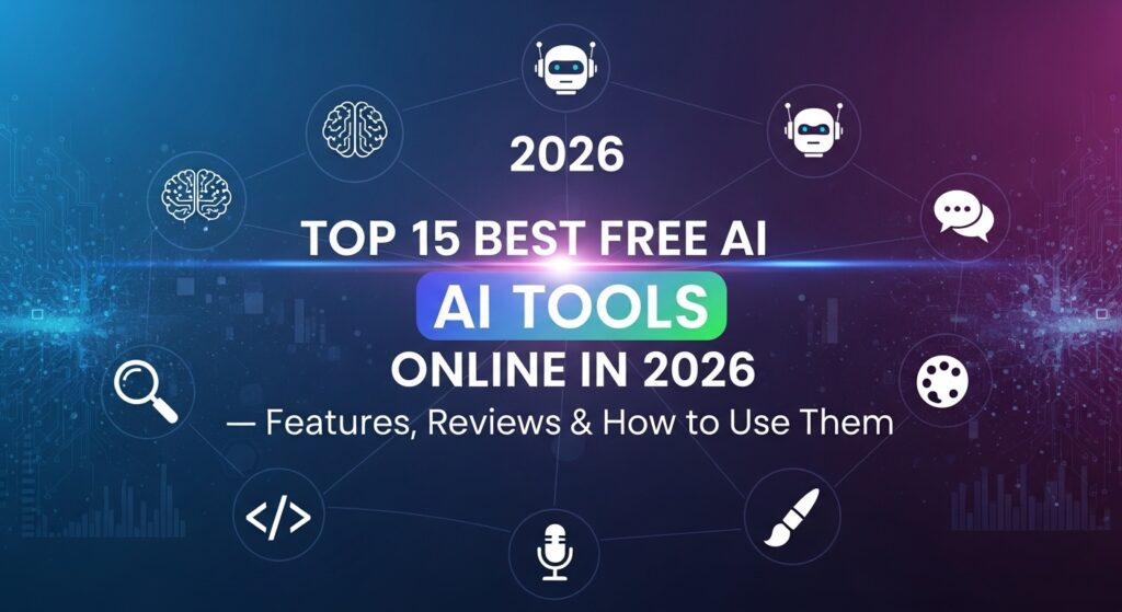 Top 15 Best Free AI Tools Online in 2026 — Features, Reviews & How to Use Them