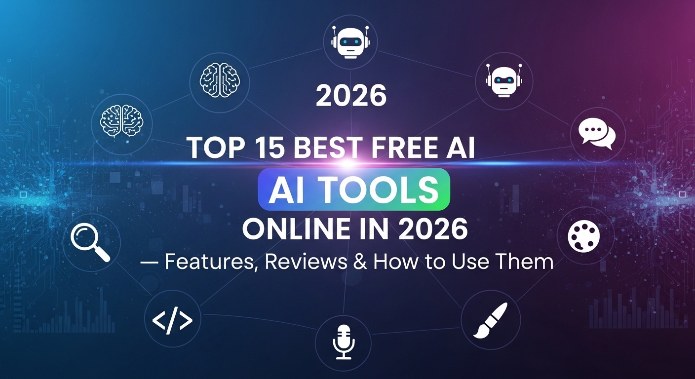 Top 15 Best Free AI Tools Online in 2026 — Features, Reviews & How to Use Them